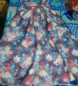Floral Print Skirt