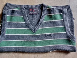 Gray Sleeveless Knit Top