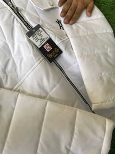 White Quilted Puffer Jacket