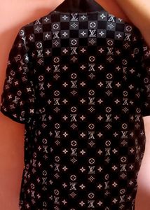 Patterned Polo Shirt