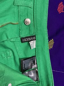 H&amp;M Green High Waist Jeans
