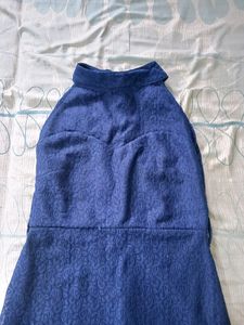 Blue Net Dress
