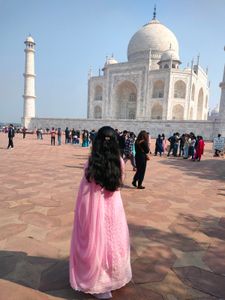 Pink Chikankari Anarkali Kurti💕