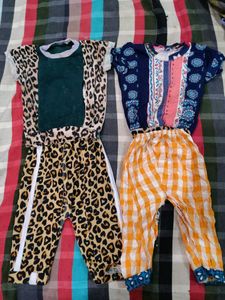 Pack Of 2 Baby Girl Dress Set..