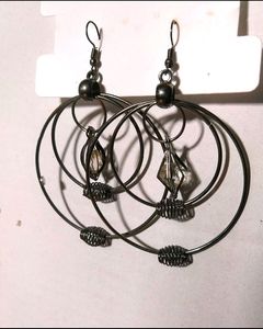 Black western earrings