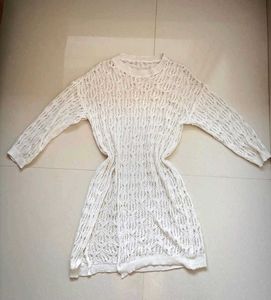Crochet top , can be layered over bikini