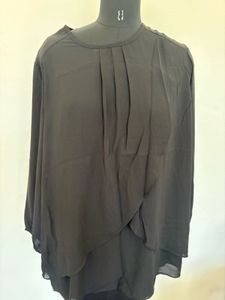 Elegant Black Layered Top