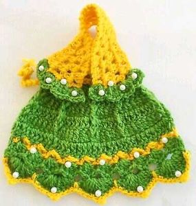 khatu shyam baba ji ki Charming Green & Yellow Cro