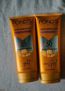 Ponds Sunscreens + Facewash