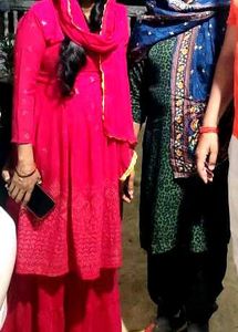 peumplm kurti with sharara good condition