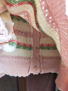 URBANIC Floral Knit Cardigan