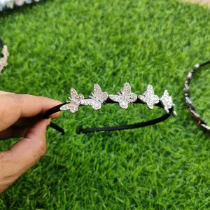 Floral Pearl Hairband (Combo Of 5)