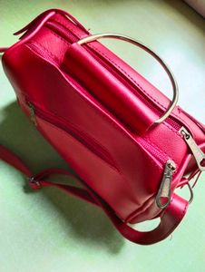 Red Fringe Handbag