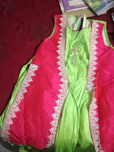 Girl&#39;s Ethnic Dress with Jacket