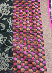 Elegant Floral Print Saree With Stiched Blouse