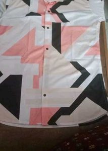 Geometric Print Casual Shirt