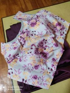 Saree With Ready Made Blouse