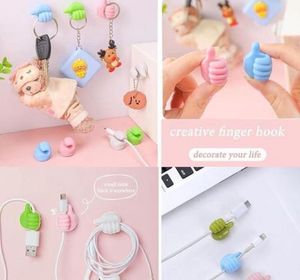 Cute Thumbs Up Cable Clips- 10pcs