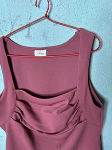 Mauve Ruched Tank Top