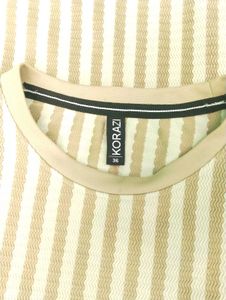 KORAZI Premium Striped Half Sleeve T-shirt Size 36