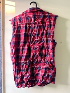 Urban Pipeline Plaid Flannel Vest