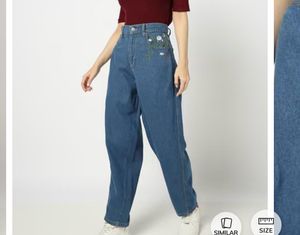 Embroidered Denim Jeans