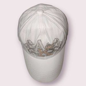 ASK Enquired White Embroidered Cap - Rare Korean