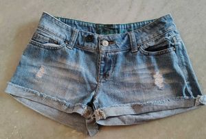 Denim Ripped Shorts