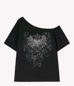 Grunge Y2k Off Shoulder Top