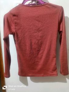 Rust Long Sleeve Top