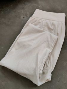 White Knit Lounge Pants