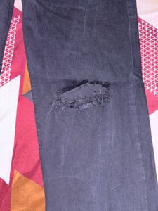 Ripped Wide Leg Jeans