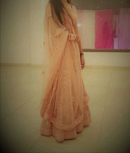 Elegant Peach Lehenga Choli