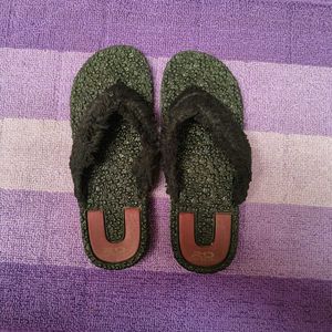Comfy Furry Thong Slippers