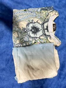 🌸 Pastel Paisley Grace Kurta plazoo Set