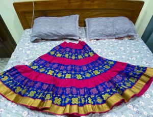 Colorful Flared Indian Skirt
