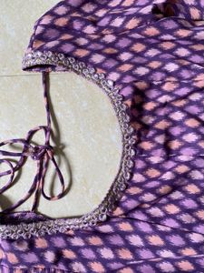 💕Purple Print Anarkali Kurta type Dress💕