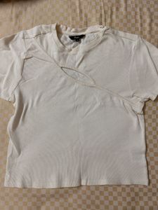 People - Stylish Cut-Out Tee