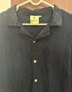 Men Crochet Shirt | Causual Party Wear.
