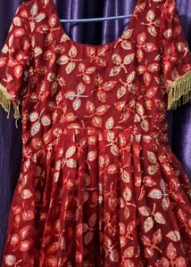 Elegant Embroidered Anarkali Dress