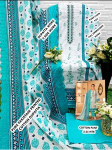 Pakistani Embroidery Work Dress Material