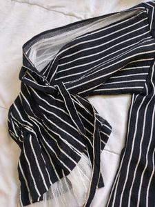 Striped Blouse with Unique Sleeves