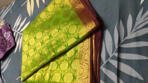 Elegant Green Silk Saree