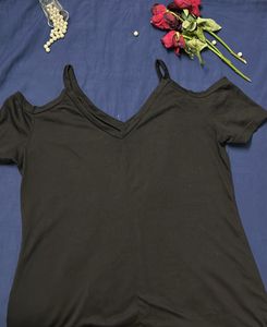 Black Off Shoulder Shein Dress