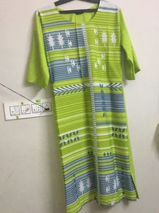 Fluorescent Green Kurti