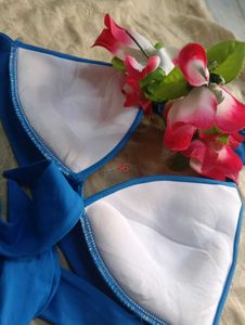 53.Stylish Blue Halter bikini top