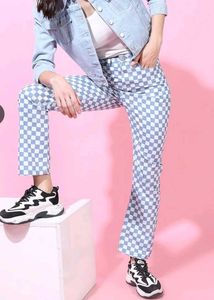 Checkered Casual Pants