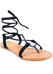 Lace-Up Gladiator Sandals