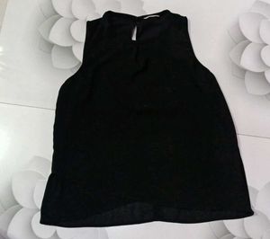 Sleeveless Black Top