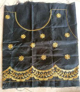 Embroidered Semi-stitched Lehenga Set